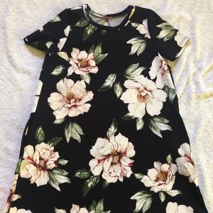 Hello Miz Black Floral Maternity Dress